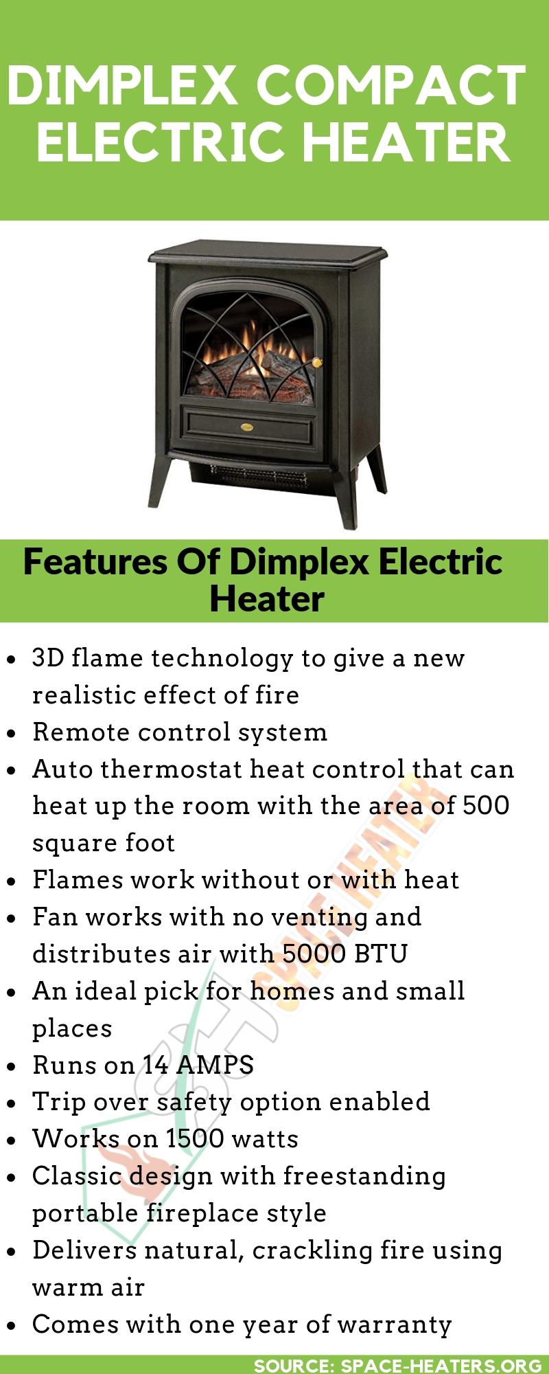 Dimplex Compact Electric Stove And Heater 2023 Review Space Heaters 9285